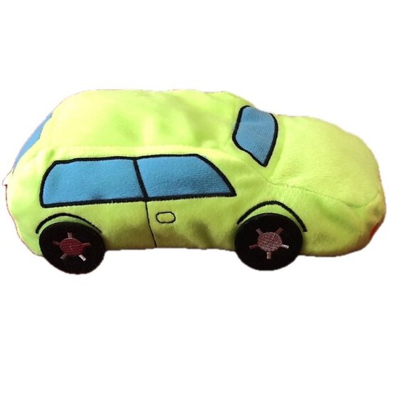 High Reach Learning Family Car Plush Green Blue Stuffed 8" Long 2011 - Picture 4 of 11
